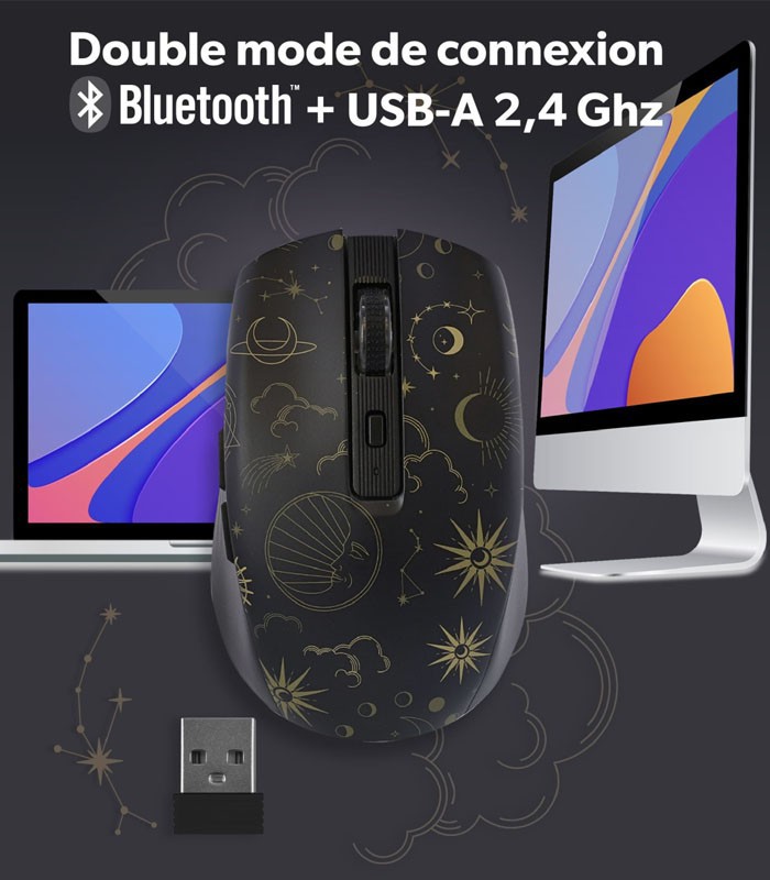 Souris sans fil bluetooth rechargeable TNB ASTRO EXCLUSIV 