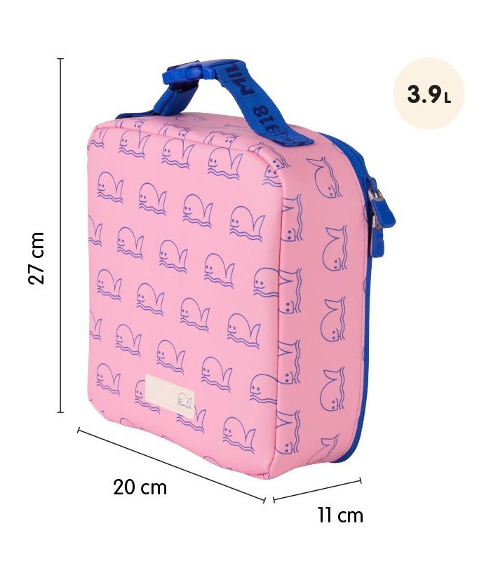 Sac isotherme 3.9L 3 boîtes baleine rose R.641040Z460P