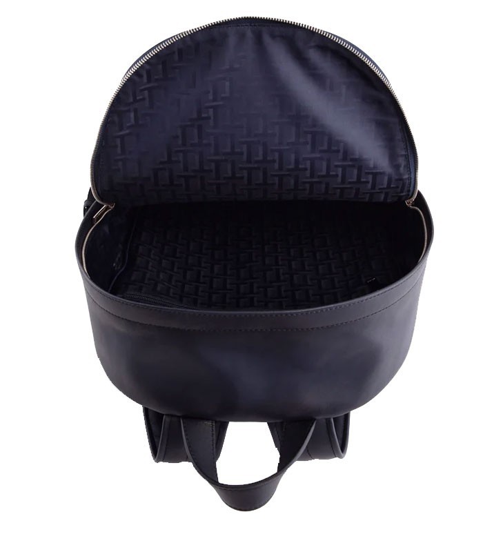 Sac à dos 28.5x42x14.5cm Basile zippé toile cuir noir R.TBAS2710N01
