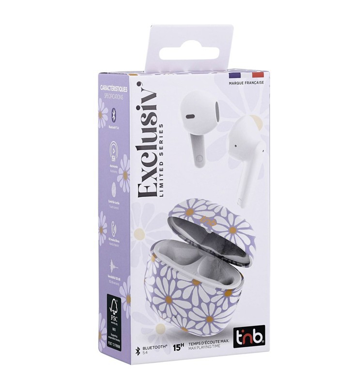 Écouteurs sans fil collection Exclusiv' - TNB FLOWER Pour SOUR209