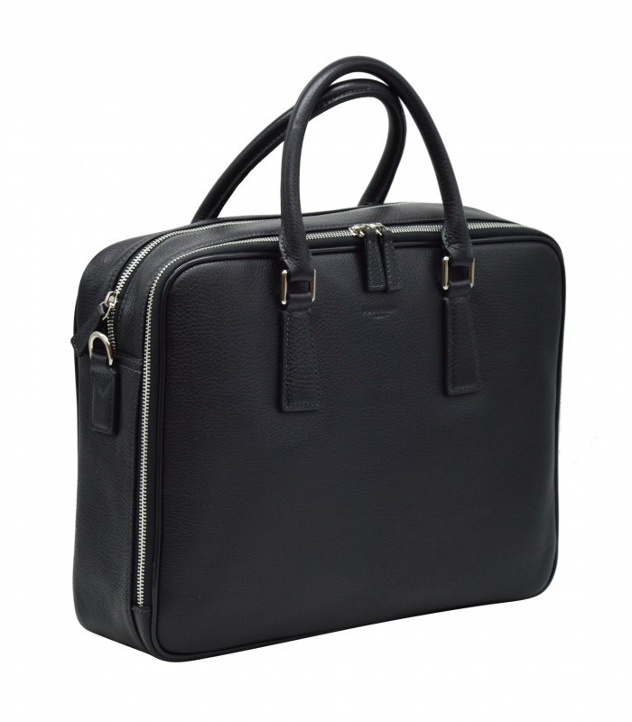 Porte documents 38x28x10.5cm Corso cuir noir R.64125