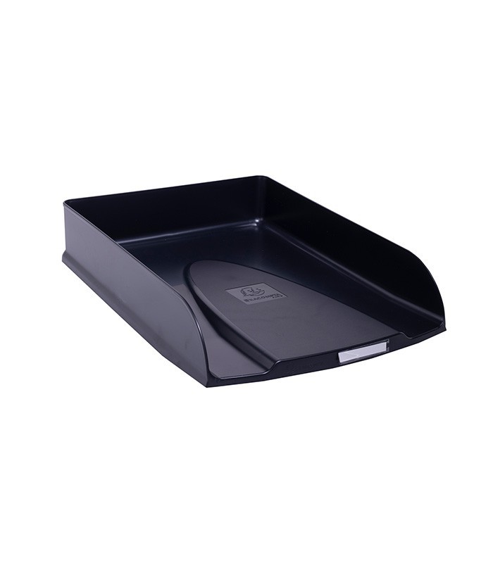 Corbeille courrier pleine noir gamme neo deco R.11114D