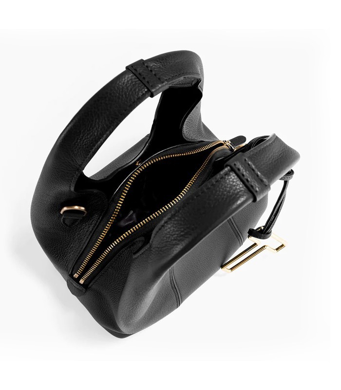 Sac porté main 21.5x18.5x12cm Juliette cuir grainé noir R.TJET1000N01
