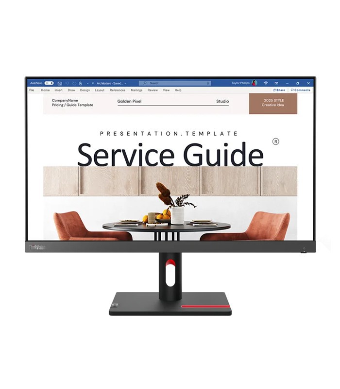 Ecran LENOVO ThinkVision 23.8" S24i-30 HDMI VGA 