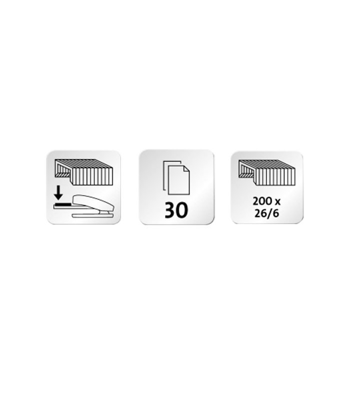 Agrafeuse n°24/6 de bureau B7métal 30 feuilles R.020-1656            