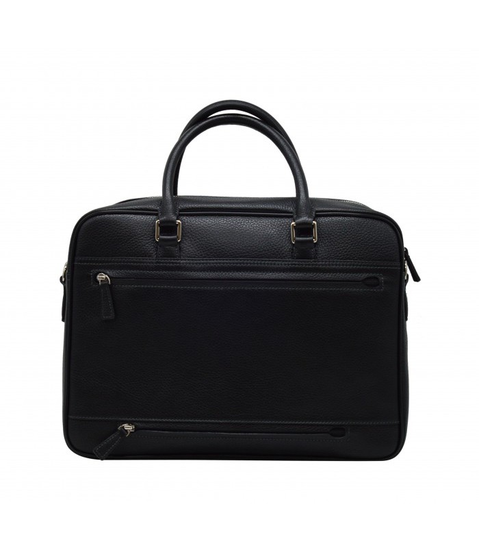 Porte documents 38x28x10.5cm Corso cuir noir R.64125