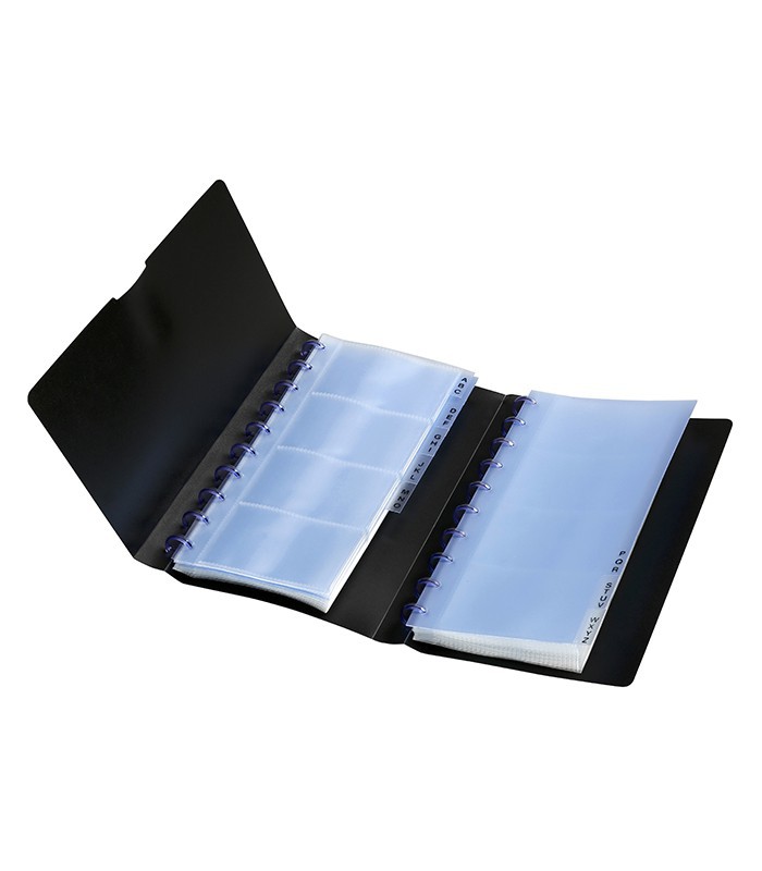 Porte cartes 13.5x9x3.5cm homme en cuir noir R.047805-03