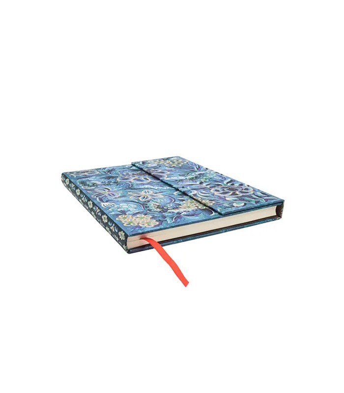 Carnet 95x140m couverture rigide ligné saule bleu 176p R.PB9897-3