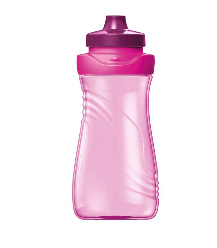 Gourde plastique 430ml origins rose R.871501 XXX