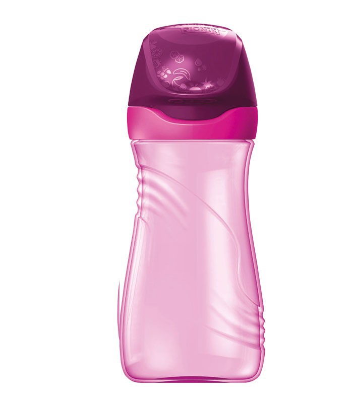 Gourde plastique 430ml origins rose R.871501 XXX