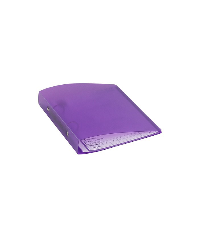 Classeur 17x22cm dos 3.5cm PP violet R.905030-08