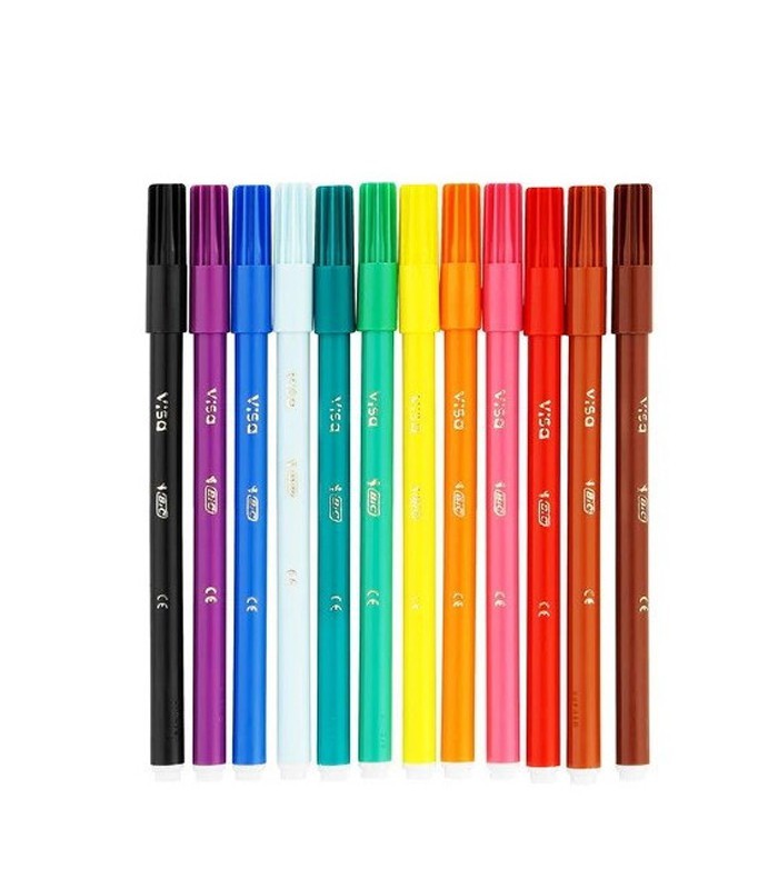 Feutres pointe fine boîte de 12 kids visa R.8886956