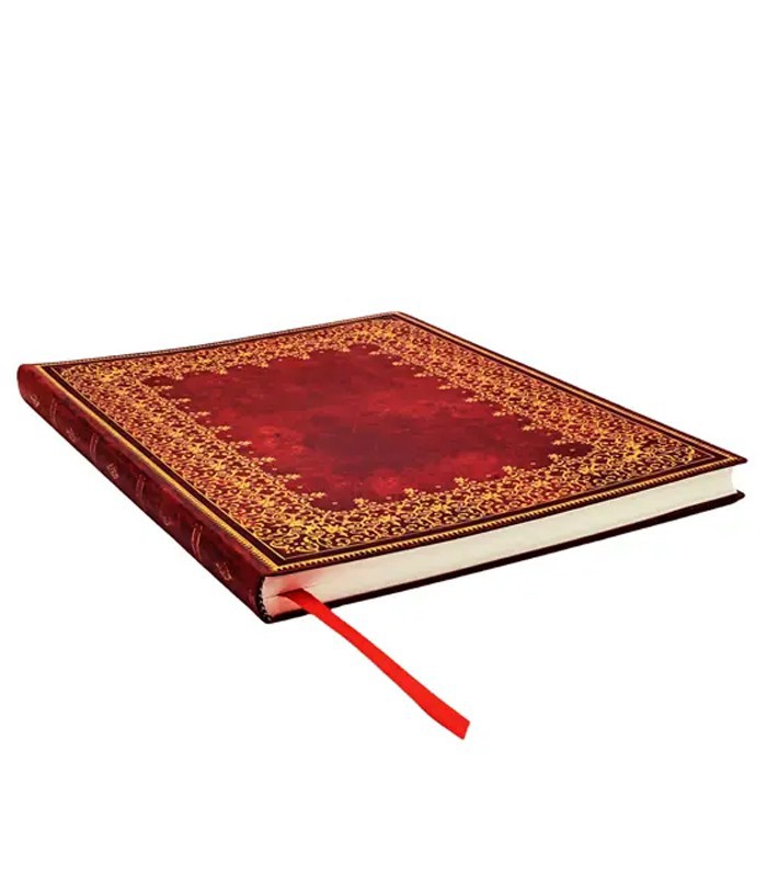 Carnet 90x140mm couverture rigide ligné ancien cuir 176p R.PB9923-9