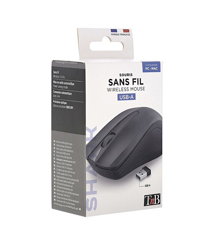Souris sans fil TNB SHARK noire 