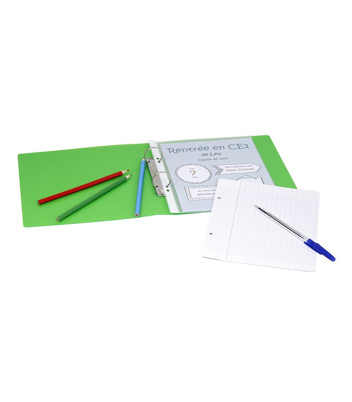 Classeur 17x22cm dos 3.5cm PP vert R.905042-08