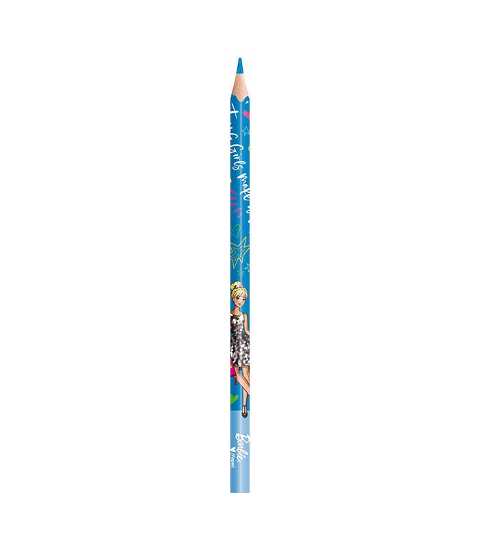Crayons couleur boîte de 12 barbie rose R.862207