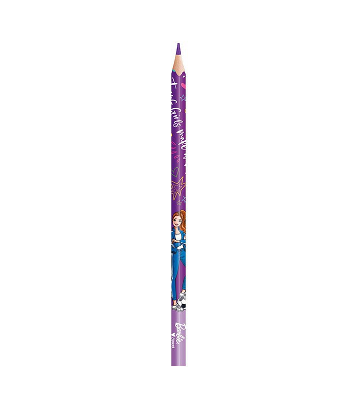 Crayons couleur boîte de 12 barbie rose R.862207
