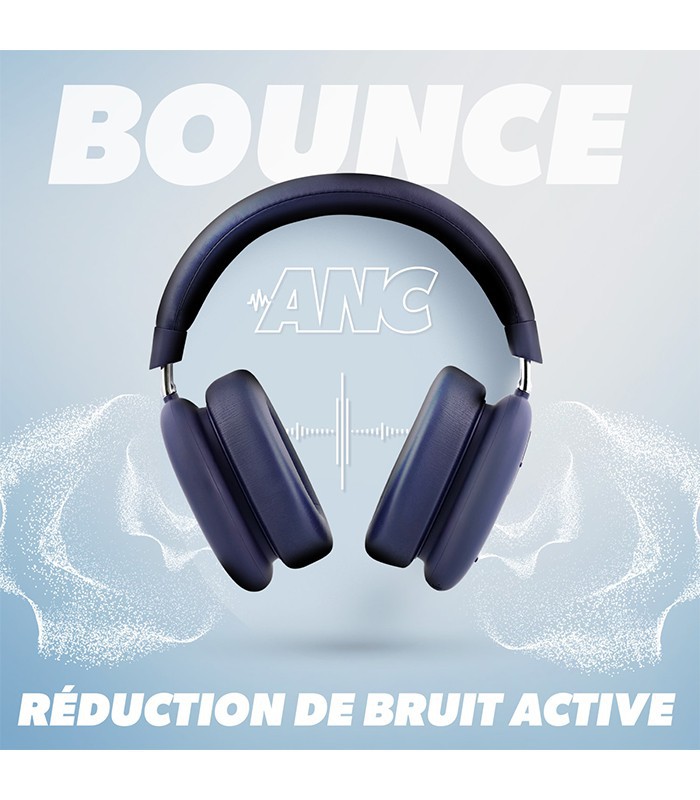 Casque sans fil Bounce Max-Bleu foncé TNB Bluetooth