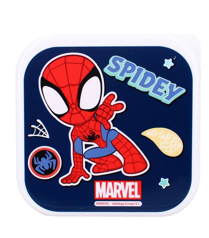 Boîte goûter Spiderman fresh bites 3 en 1 bleu R.201-00424