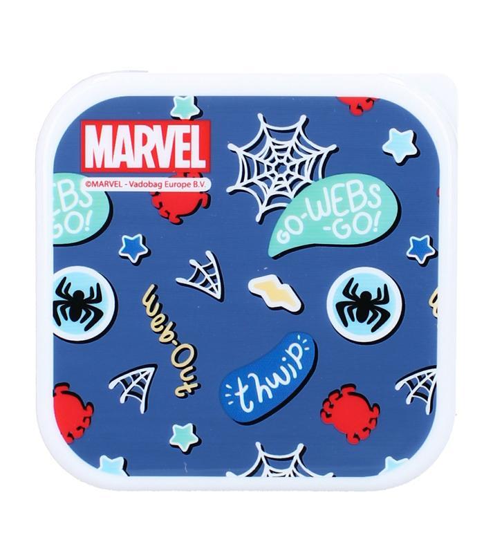 Boîte goûter Spiderman fresh bites 3 en 1 bleu R.201-00424