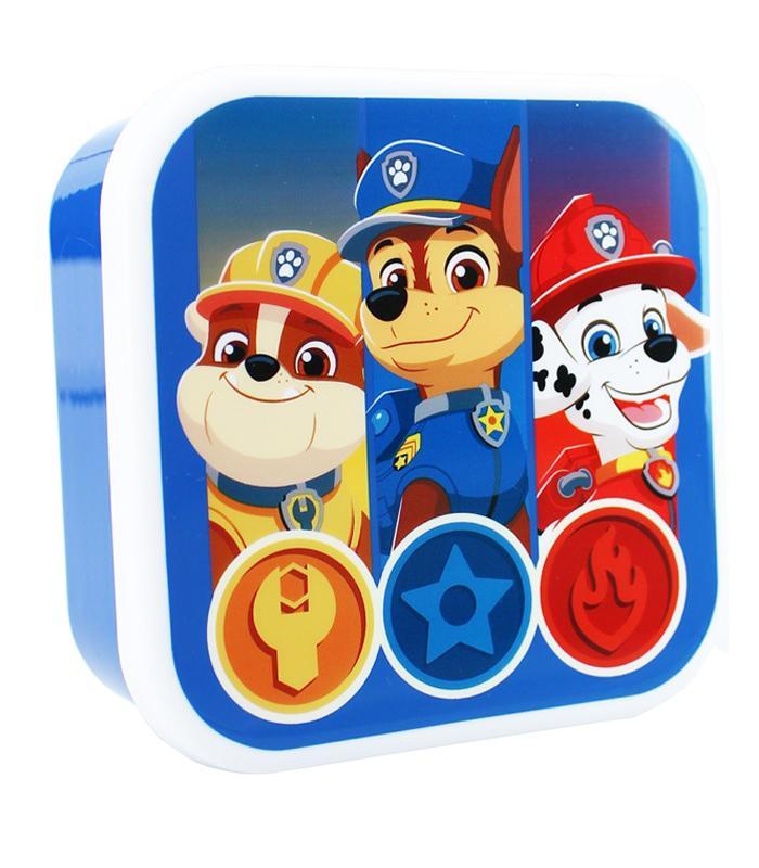Boîte goûter Paw patrouille fresh bites 3 en 1 bleu R.520-00622