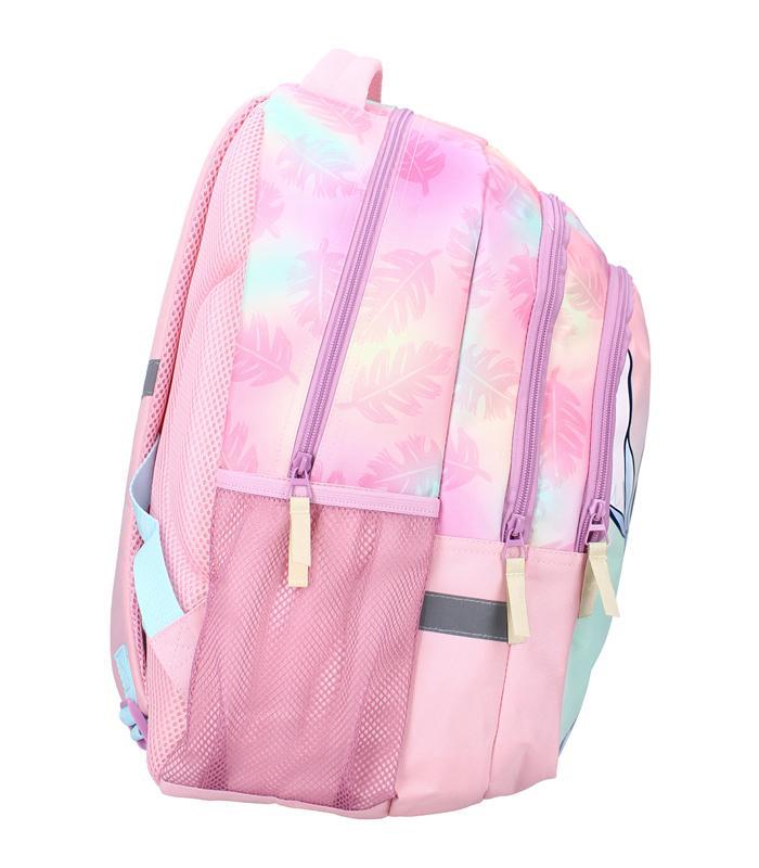 Sac à dos moyen modèle Stitch wild energy rose R.795-00894