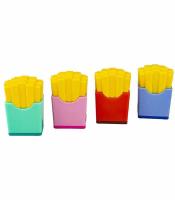Gomme + taille -crayon avec réservoir Frites R.81025