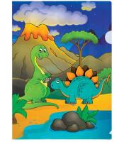 Pochette A4 plastique dinosaures R.88820