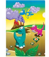 Pochette A4 plastique dinosaures R.88820