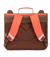 Cartable petit modèle Panda 2 compartiments orange marron R099762-01