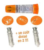 Roller blanco avec recharge R.BLEE360+2REFILLS