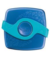 Boîte goûter concept carré 1bte & 2compartiments aqua bleu R.870108