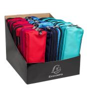 Fourre-tout rectangulaire polyester 3 compart couleur ass R.52950E