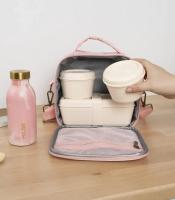 Sac isotherme 3 boîtes alimentaires 3,5L Lava rose R.08806LVP