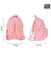 Sac à dos moyen rose modèle Lava collection R.624605LVP