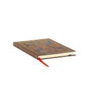Carnet 125x180m couverture rigide ligné bleu luxe 144p R.PB9591-0