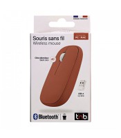 Souris sans fil bluetooth TNB DUAL CONNECT rouge