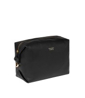 Trousse de toilette 18x25x11cm Le cuir lisse noir R.00299115100
