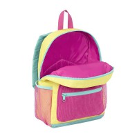 Sac à dos petit modèle Sunny days jaune/rose R.627367-33