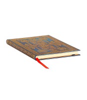 Carnet 175x230m couverture rigide ligné bleu luxe 144p R.PB9590-3