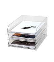 Corbeille courrier pleine acrylique transparente R.1950105