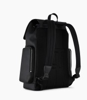 Sac à dos 34x43x14cm Maurice toile cuir lisse noir R.TMAU2700N01