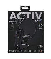 Micro casque sans fil + Bluetooth® TNB 2,4GHz avec base de recharge