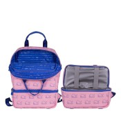 Sac à dos moyen modèle rectangulaire baleine rose R.6247Z460P