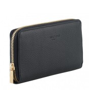 Portefeuille zippé 19x9.5x2cm Club cuir coloris assortis R.78115