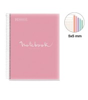 Cahier A4 notebook 5x5 120 pages emotions rose R.MR46074XXX