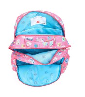 Sac à dos grand modèle globetrotter rose 3 compartiments R.LS02426