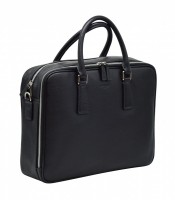 Porte documents 38x28x10.5cm Corso cuir noir R.64125