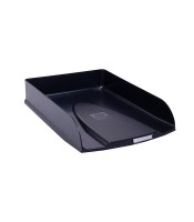 Corbeille courrier pleine noir gamme neo deco R.11114D
