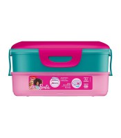 Boîte goûter 2 compartiments barbie rose R.871097